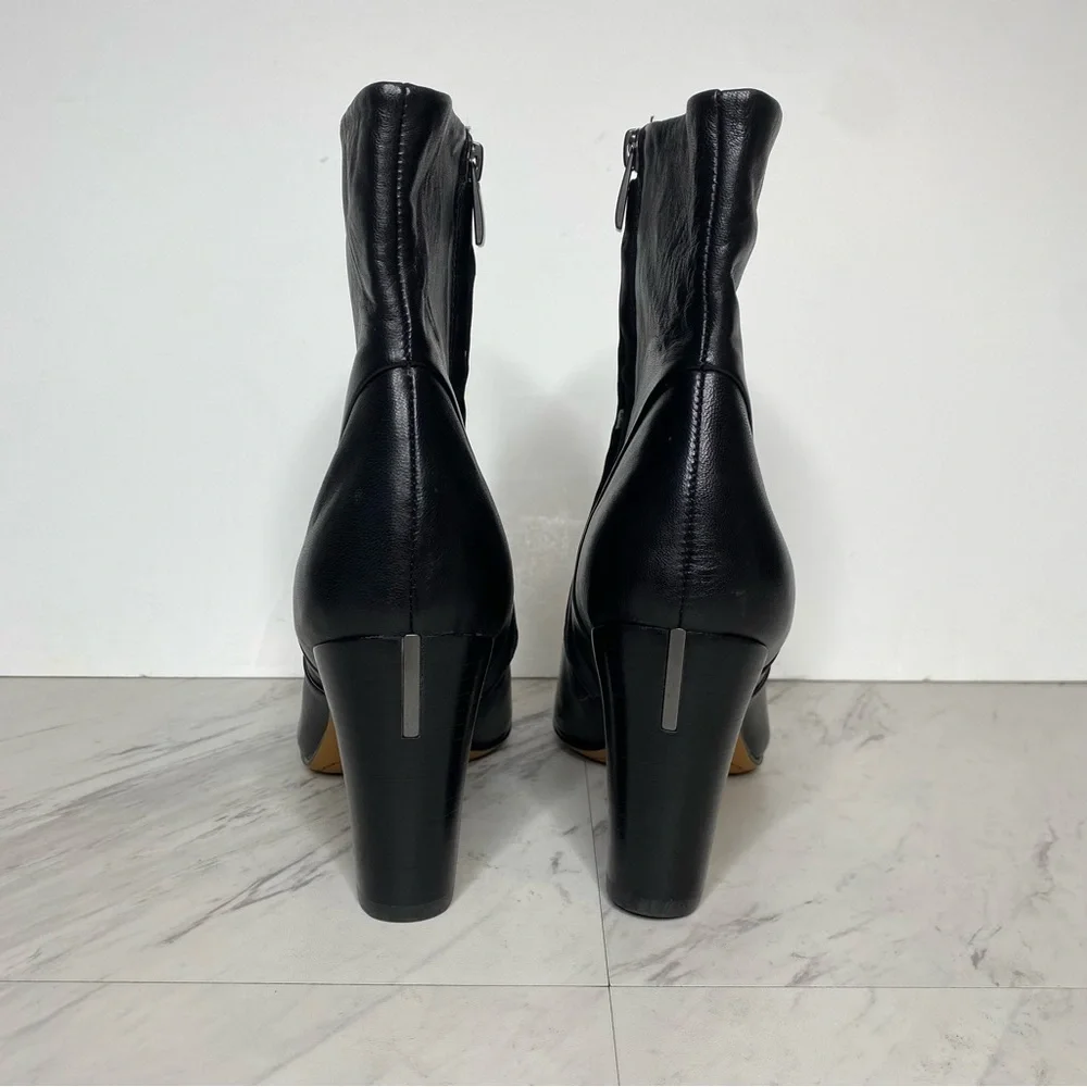 Franco Sarto Pia Black Leather Bootie 11M